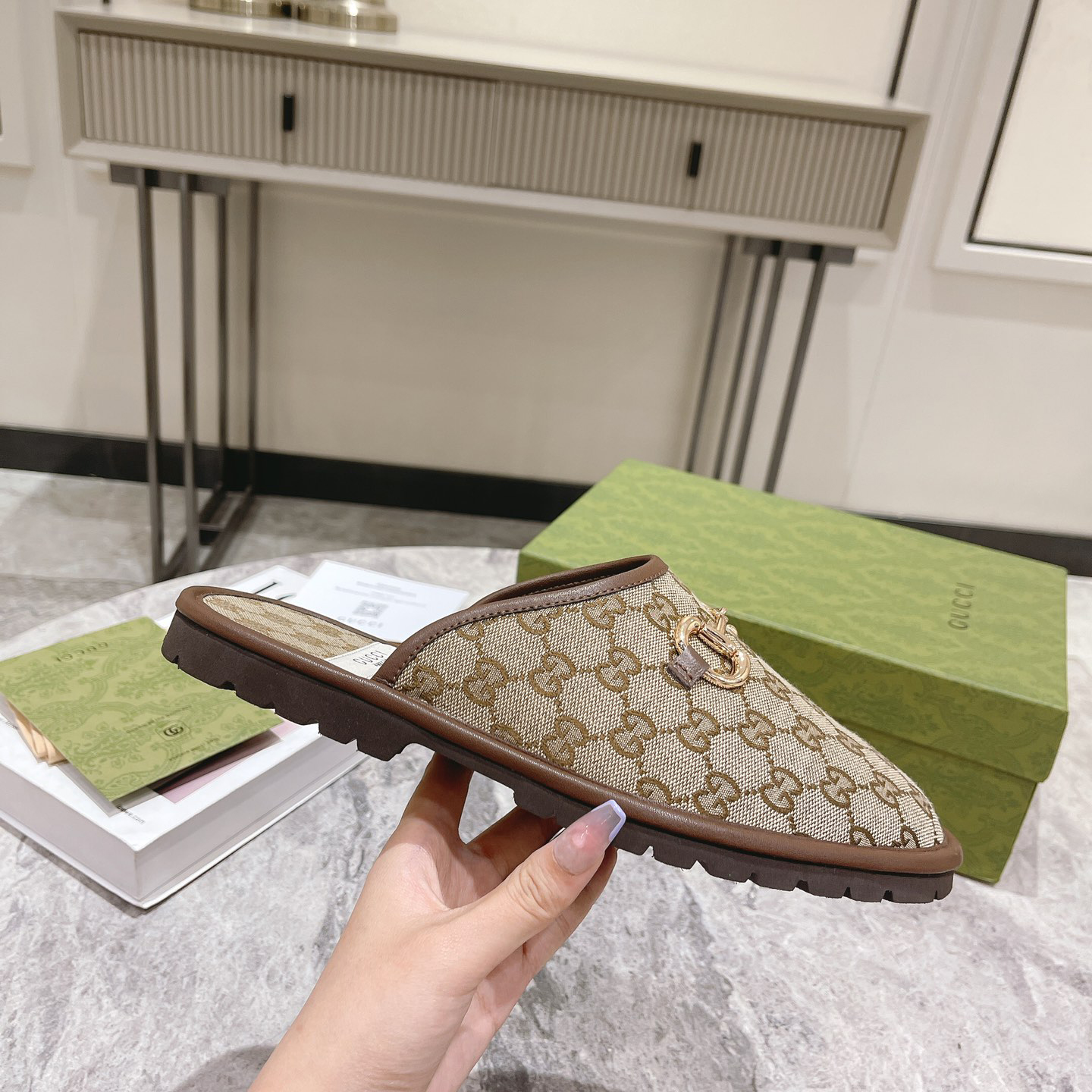 Gucci Men's Slipper With Horsebit - EUR FASHION