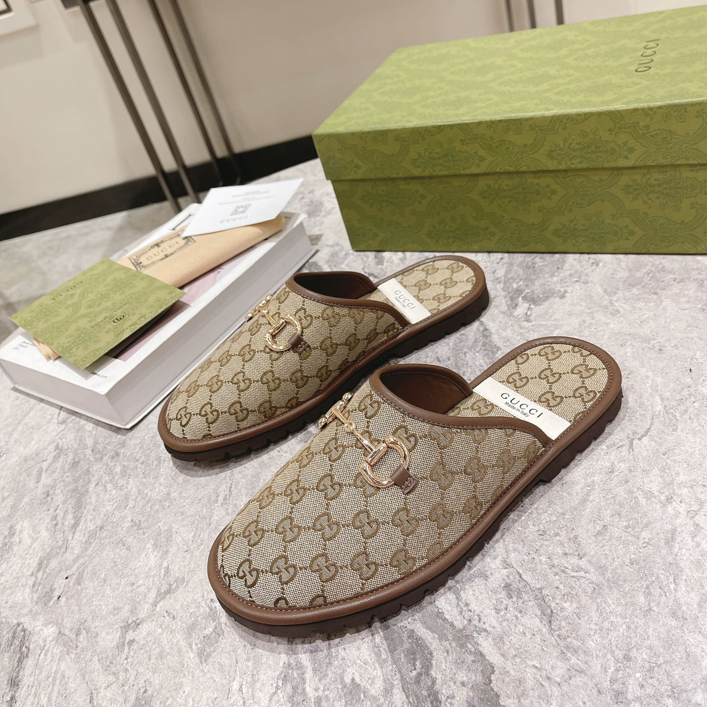 Gucci Men's Slipper With Horsebit - EUR FASHION