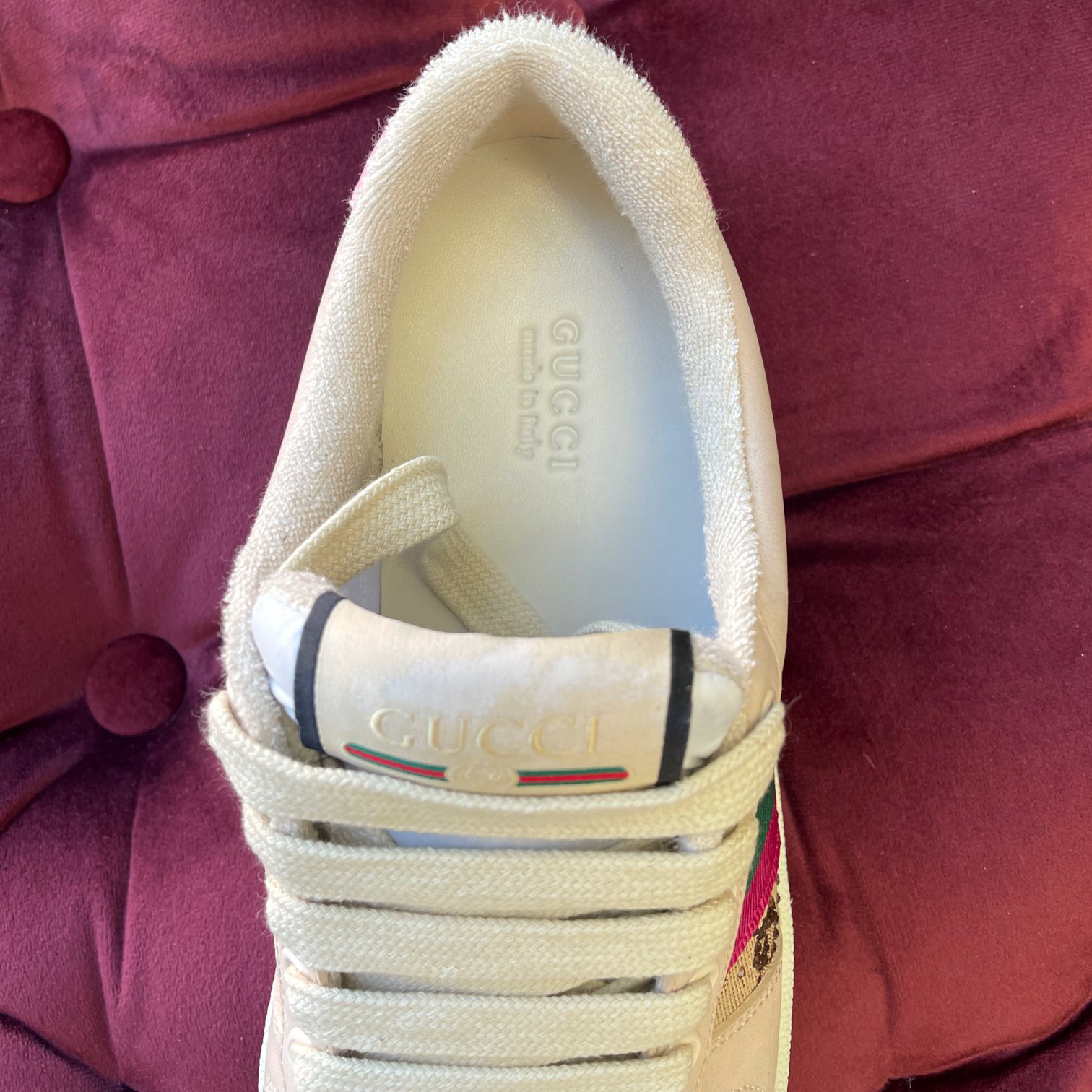 Gucci Women's Screener Sneaker With Crystals - EUR FASHION