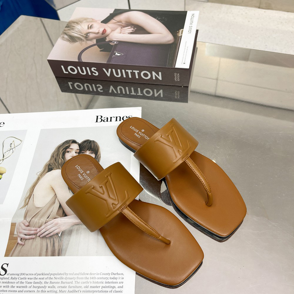 Louis Vuitton Drapy Flat Thong     - EUR FASHION