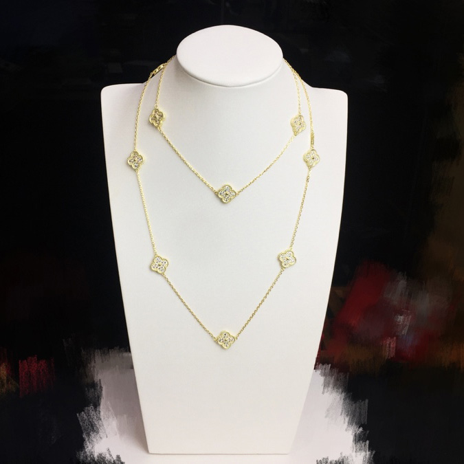 Van Cleef & Arpels Vintage Alhambra Necklace 10 Motifs - EUR FASHION