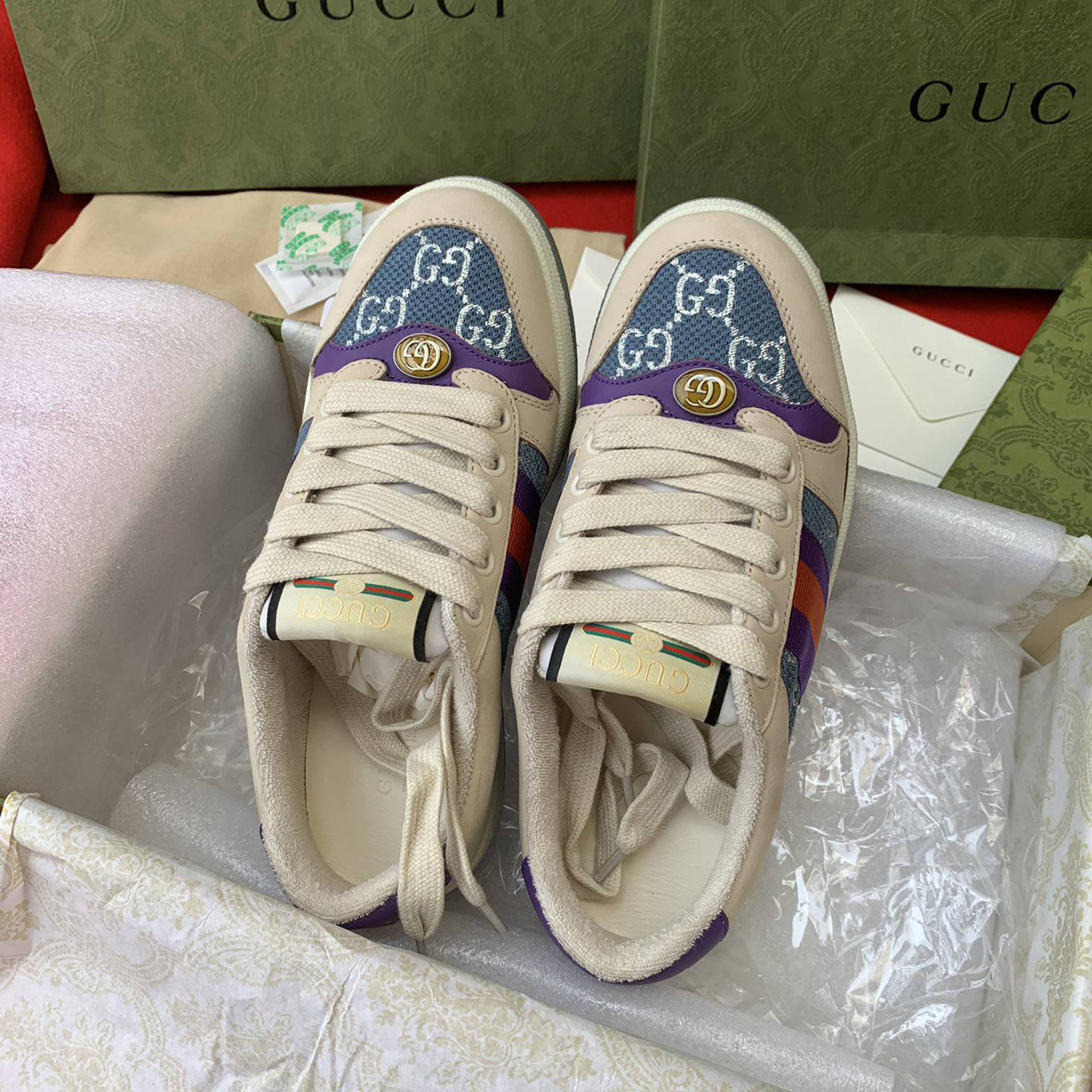 Gucci women's & Men's Screener Sneaker With We - EUR FASHION