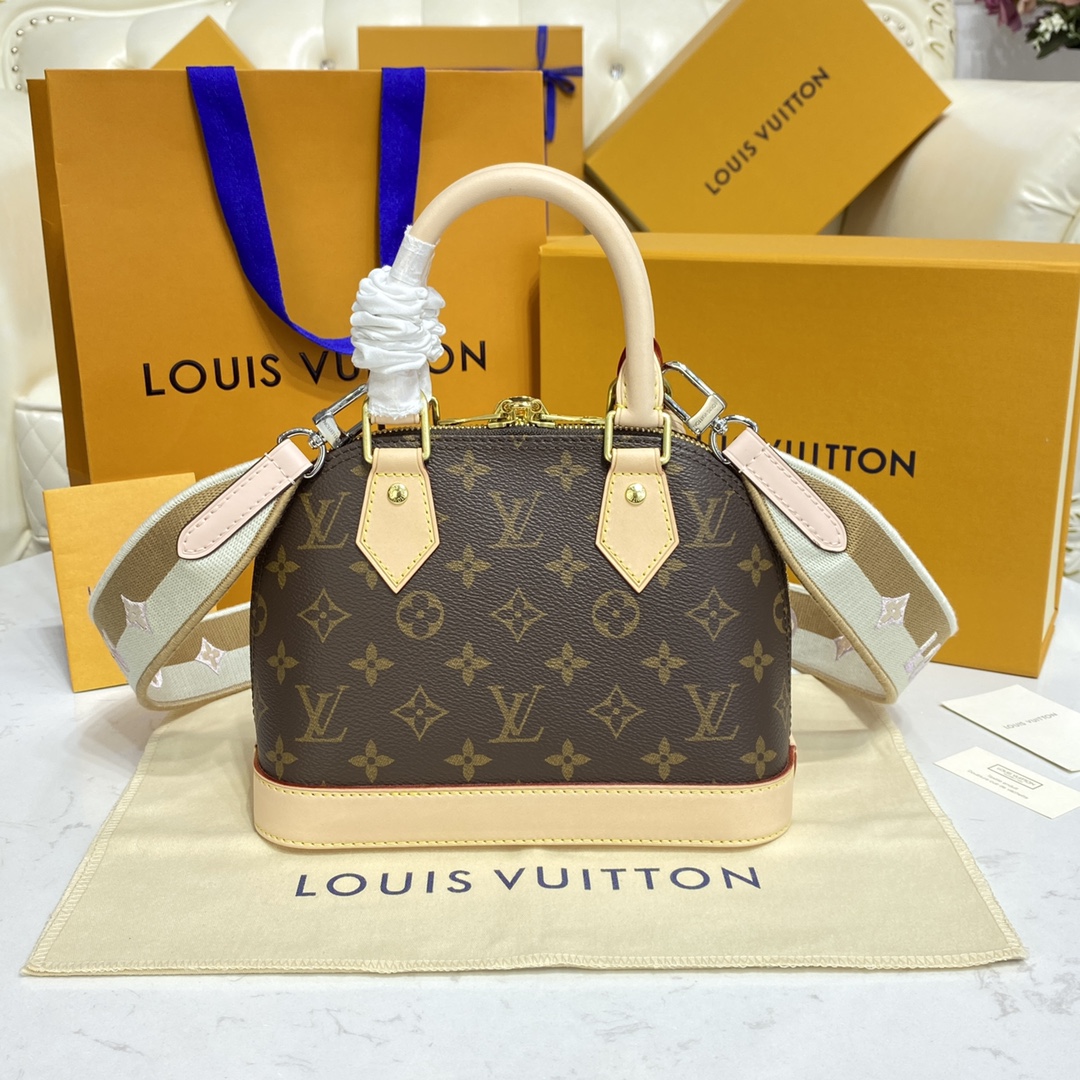 Louis Vuitton Alma BB Monogram Canvas Handbag (23.5-17.5-11.5cm)     M53152 - EUR FASHION