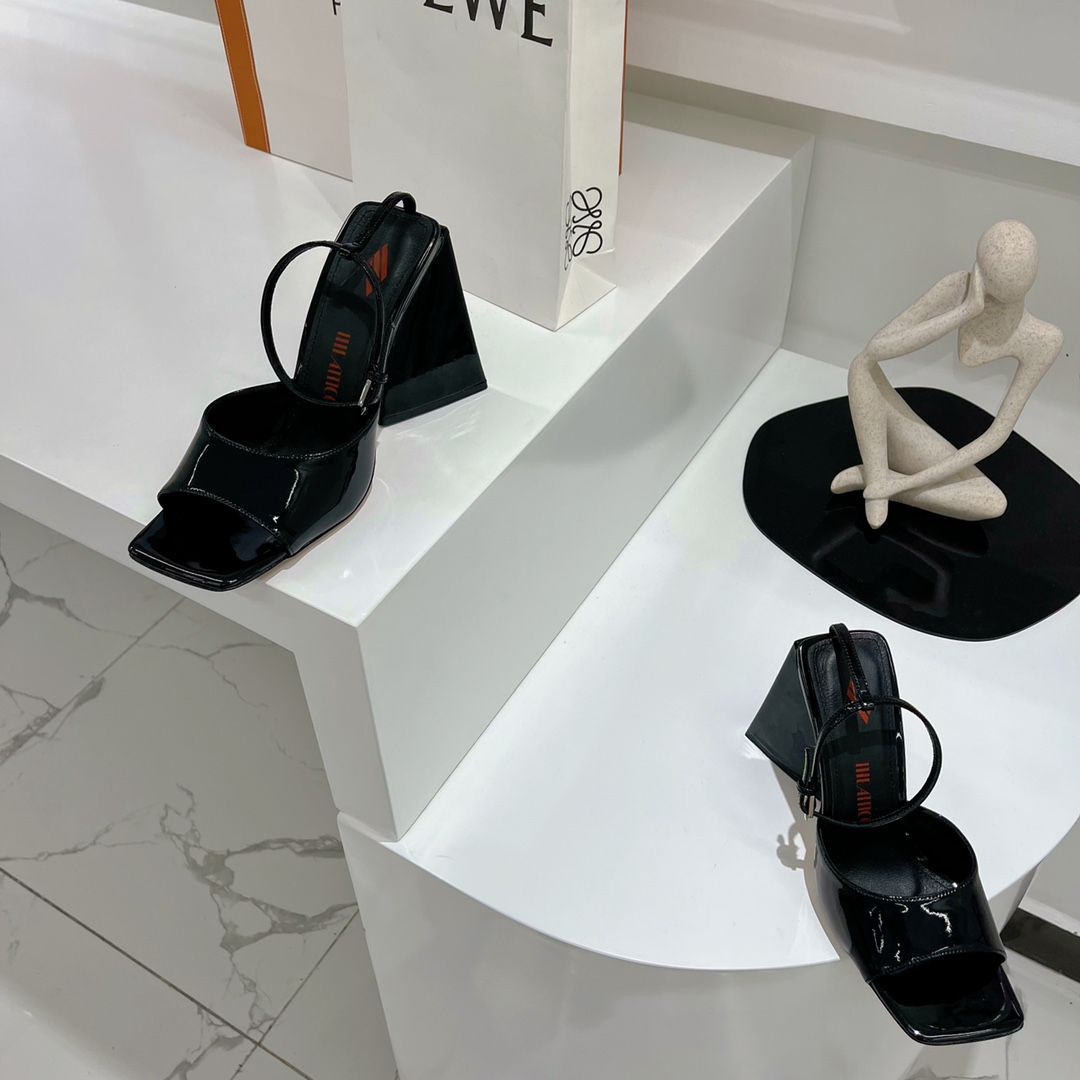 The Attico ''Piper'' Black Sandal - EUR FASHION