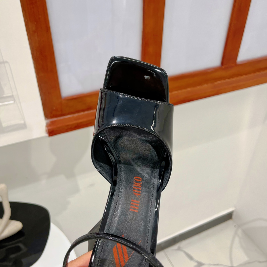 The Attico ''Piper'' Black Sandal - EUR FASHION
