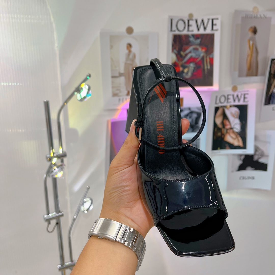 The Attico ''Piper'' Black Sandal - EUR FASHION