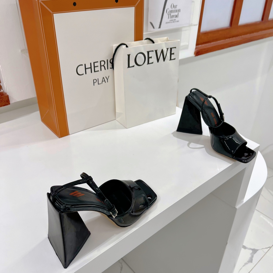 The Attico ''Piper'' Black Sandal - EUR FASHION