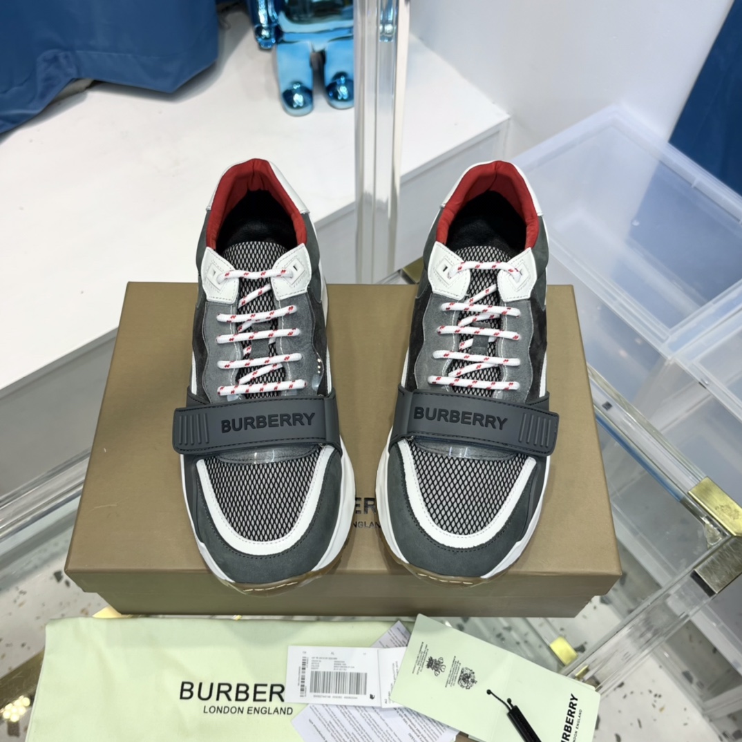 Burberry Cotton Sneakers - EUR FASHION