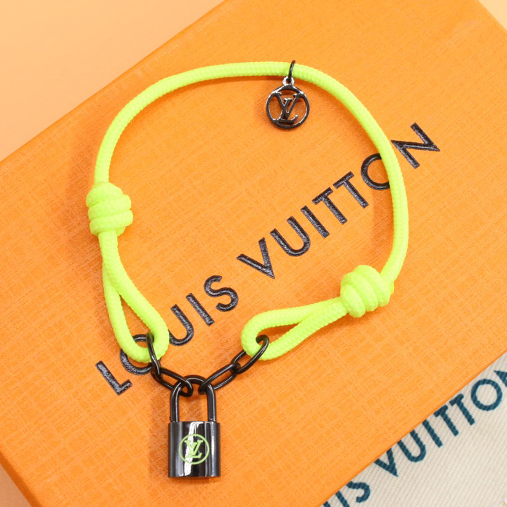 Louis Vuitton Silver Lockit X Virgil Abloh Bracelet, Black Titanium     Q05268 - EUR FASHION