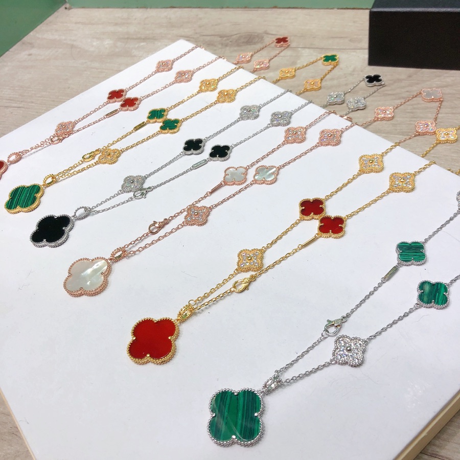 Van Cleef & Arpels Vintage Alhambra Long Necklace, 10 motifs - EUR FASHION