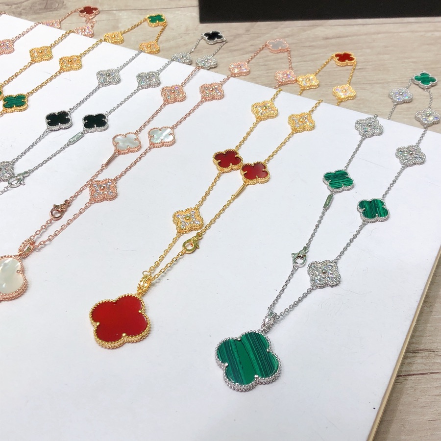 Van Cleef & Arpels Vintage Alhambra Long Necklace, 10 motifs - EUR FASHION