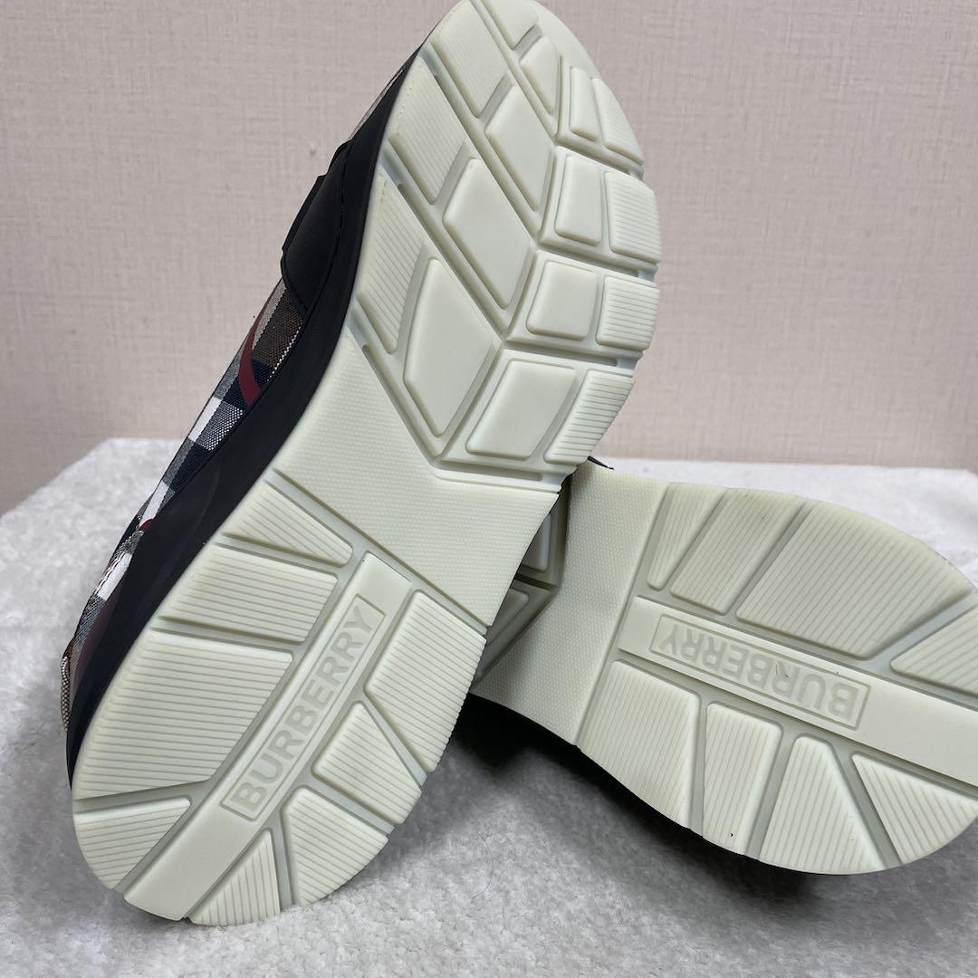 Burberry Check Cotton Sneakers - EUR FASHION