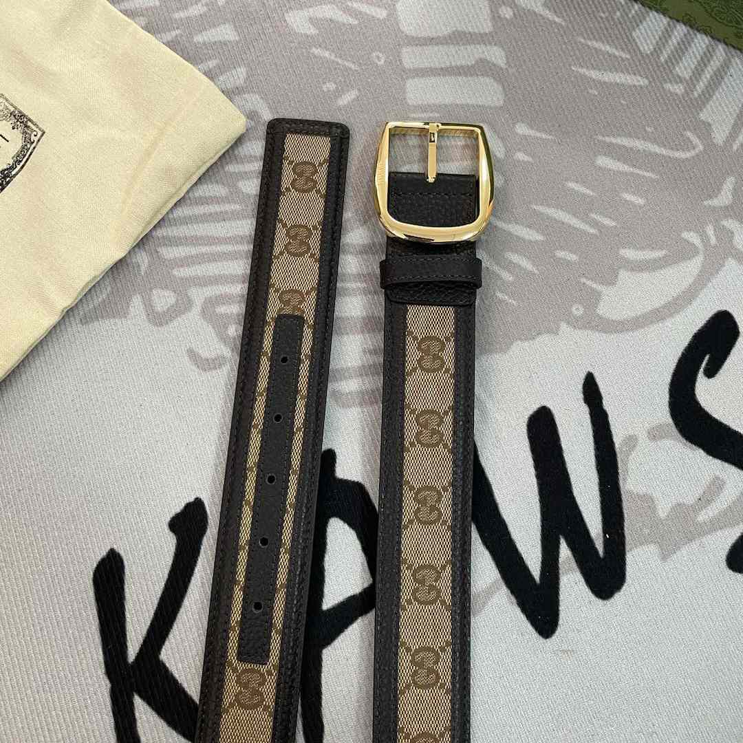 Gucci GG Belt With Square Buckle - EUR FASHION