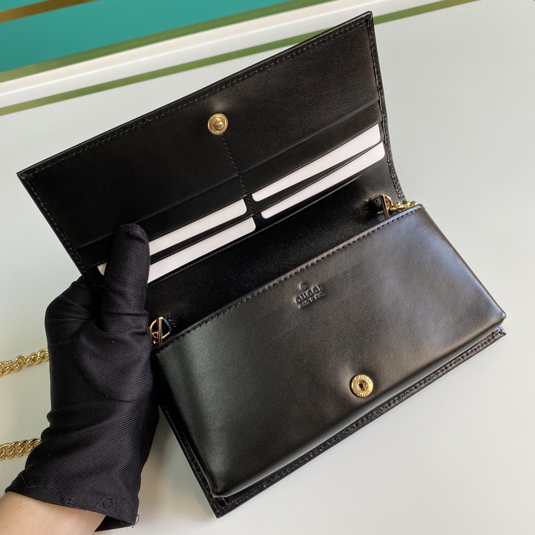Gucci Horsebit 1955 Wallet With Chain(19-10-4CM) - EUR FASHION