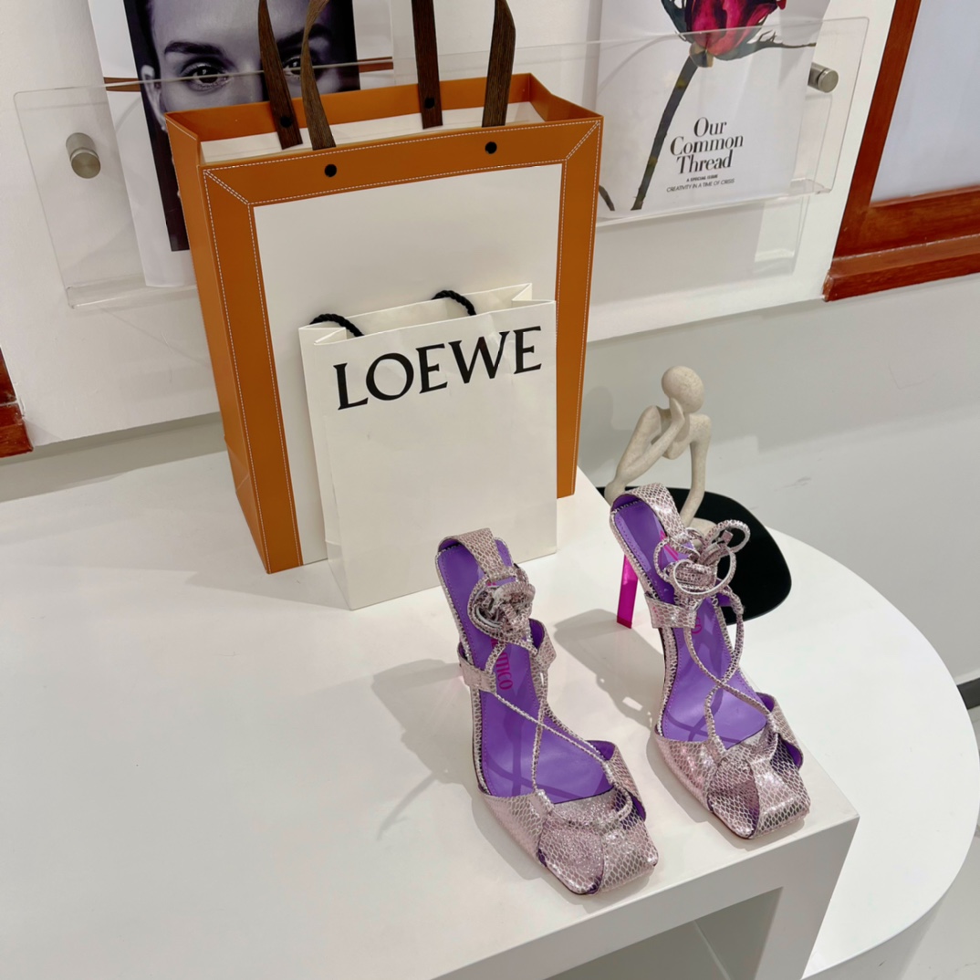 The Attico ''Adele'' Pastel Pink Sandal - EUR FASHION