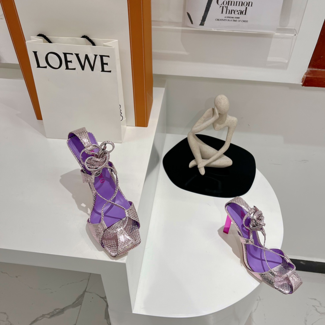The Attico ''Adele'' Pastel Pink Sandal - EUR FASHION