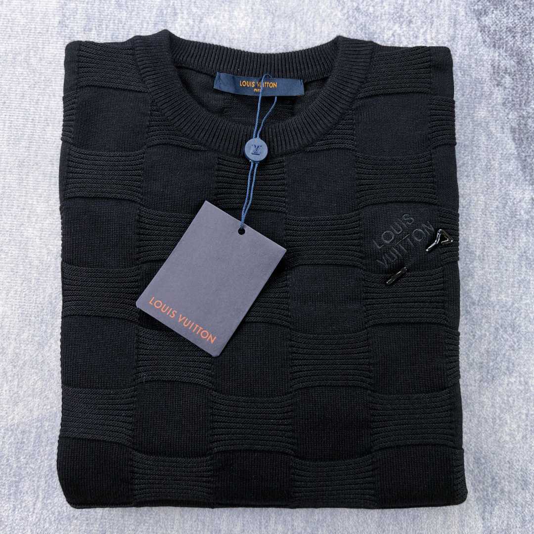 Louis Vuitton Damier Stitch Crewneck      1AA4MC - EUR FASHION