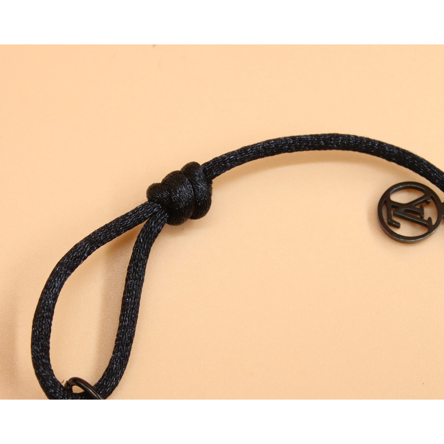 Louis Vuitton  Silver Lockit X Virgil Abloh Bracelet, Black Titanium     Q05270 - EUR FASHION