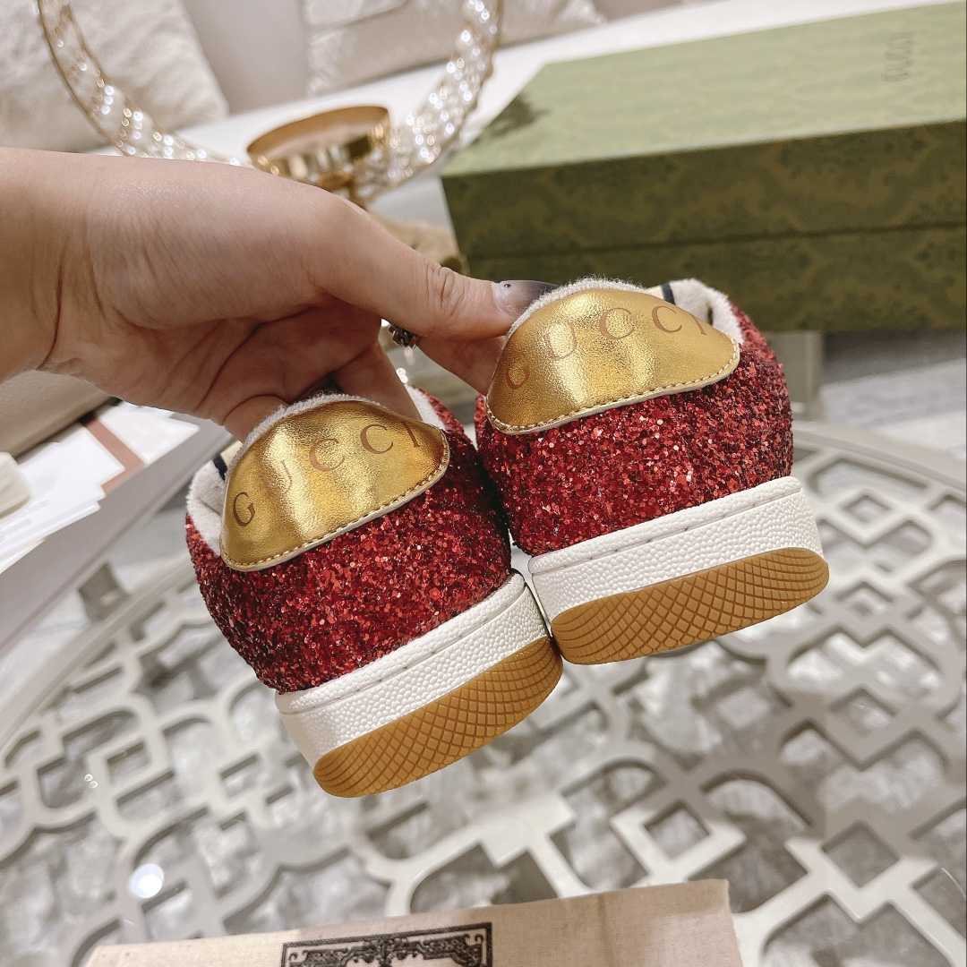 Gucci Lovelight Screener Sneaker With Glitter - EUR FASHION