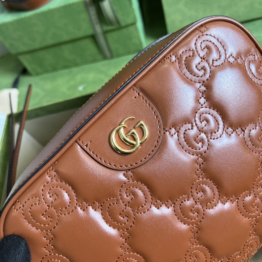 Gucci GG Matelassé Leather Shoulder Bag(21.5-17-7.5cm) - EUR FASHION