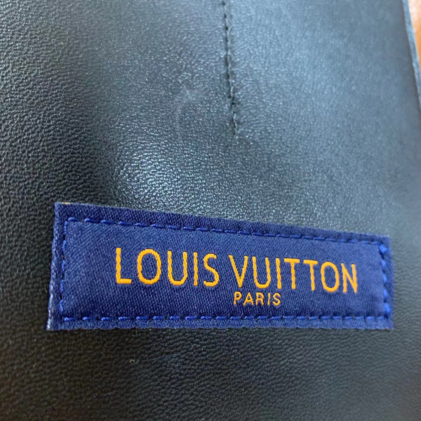 Louis Vuitton Black Monogram Embossed Leather Mid Layer  - EUR FASHION