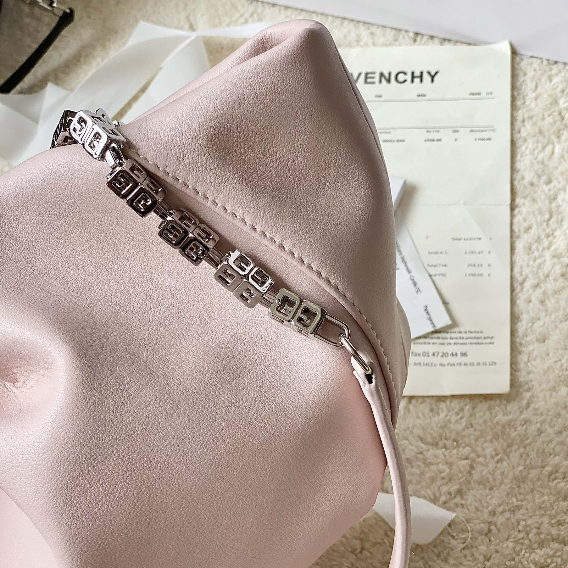 Givenchy Small Kenny Bag In Smooth Leather - Blossom Pink(32-22-17cm) - EUR FASHION