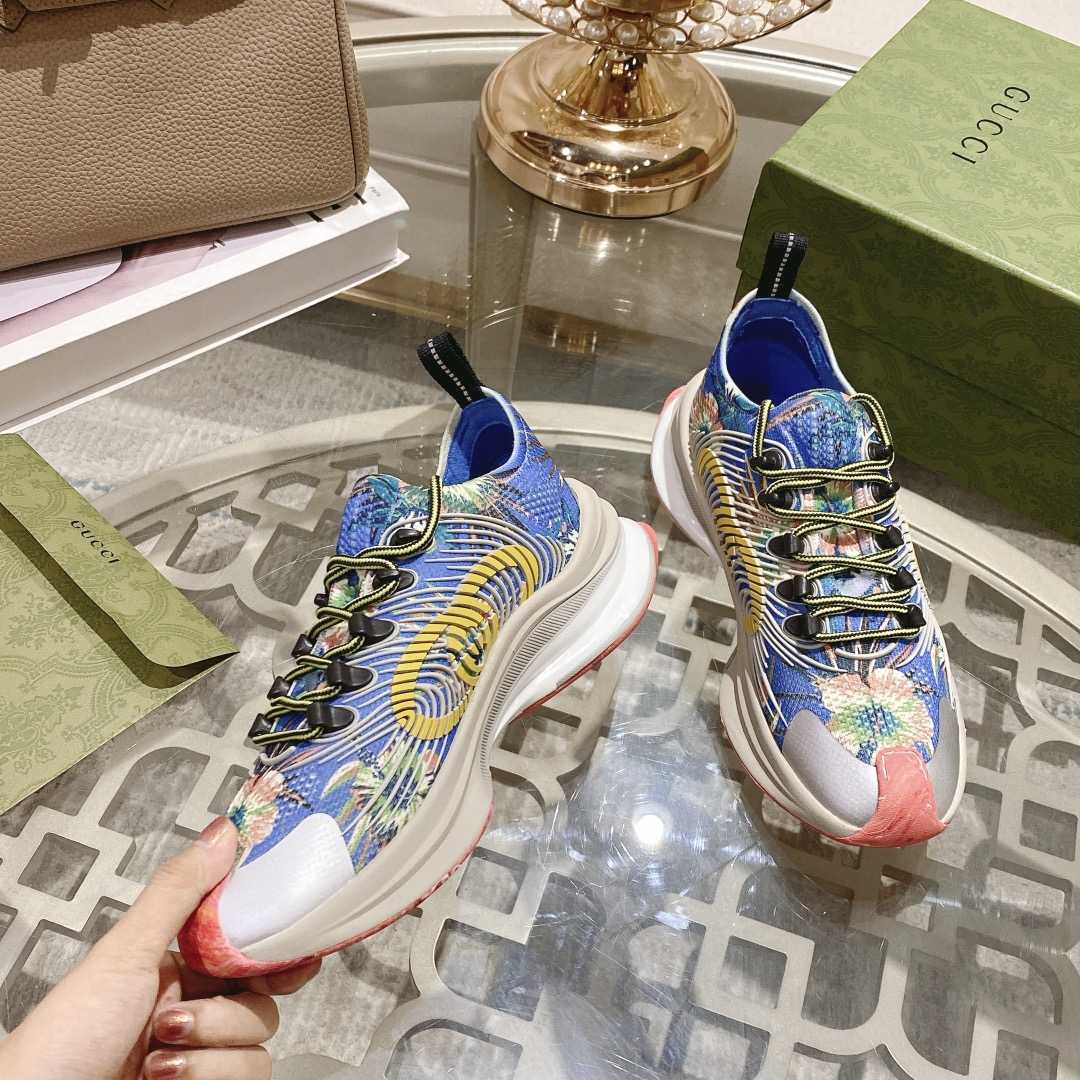 Gucci Run Floral Sneaker(Upon UK size) - EUR FASHION