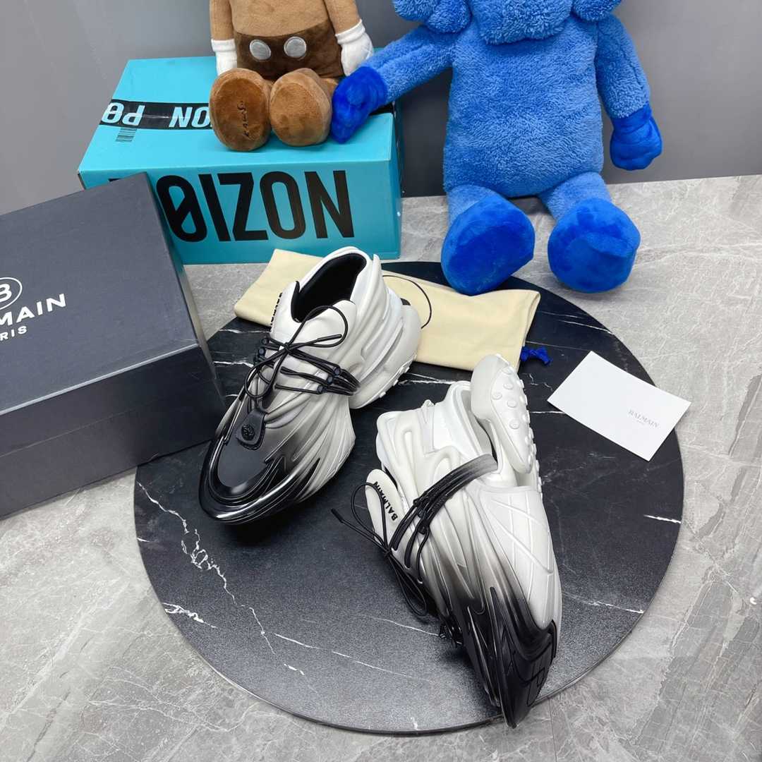 Balmain Unicorn Low-Top Trainers In Neoprene And Leather - EUR FASHION
