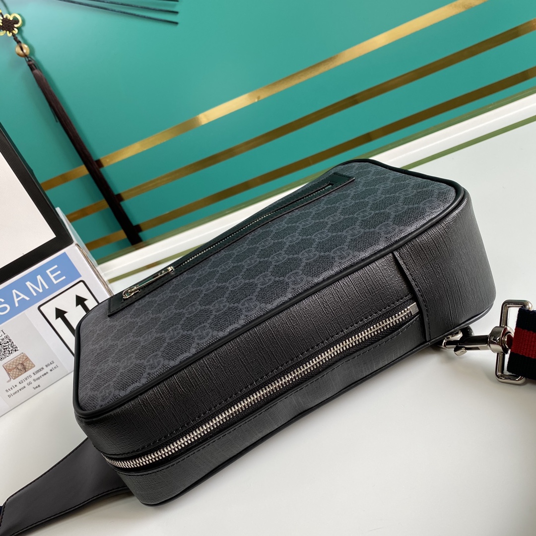 Gucci GG Black Belt Bag(17-27-8.5CM) - EUR FASHION
