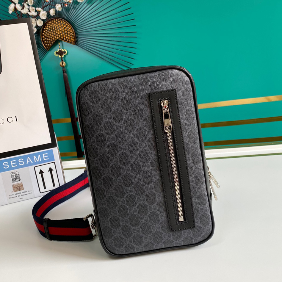 Gucci GG Black Belt Bag(17-27-8.5CM) - EUR FASHION