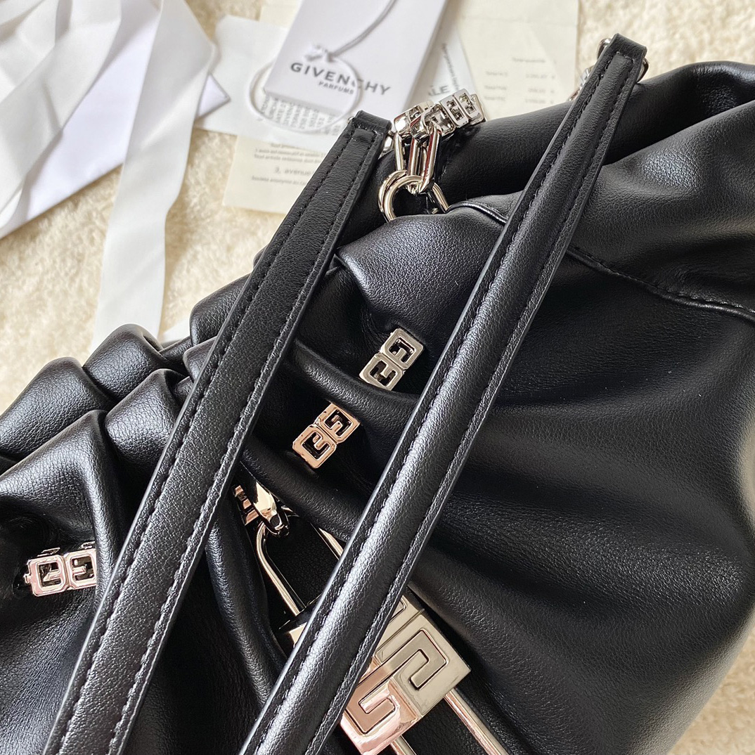 Givenchy Small Kenny Bag In Smooth Leather - Black(32-22-17cm) - EUR FASHION