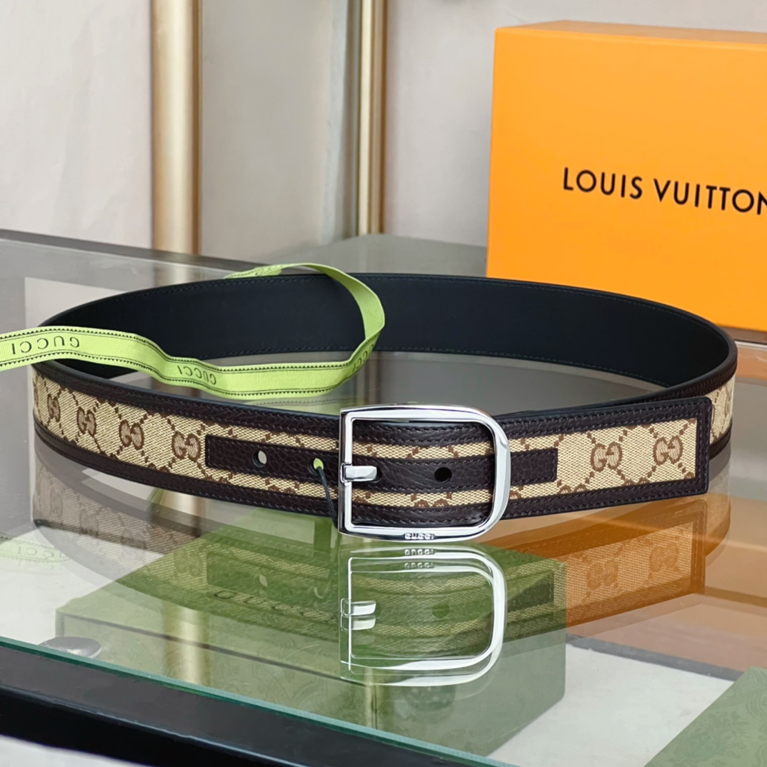 Gucci GG Belt With Square Buckle - EUR FASHION