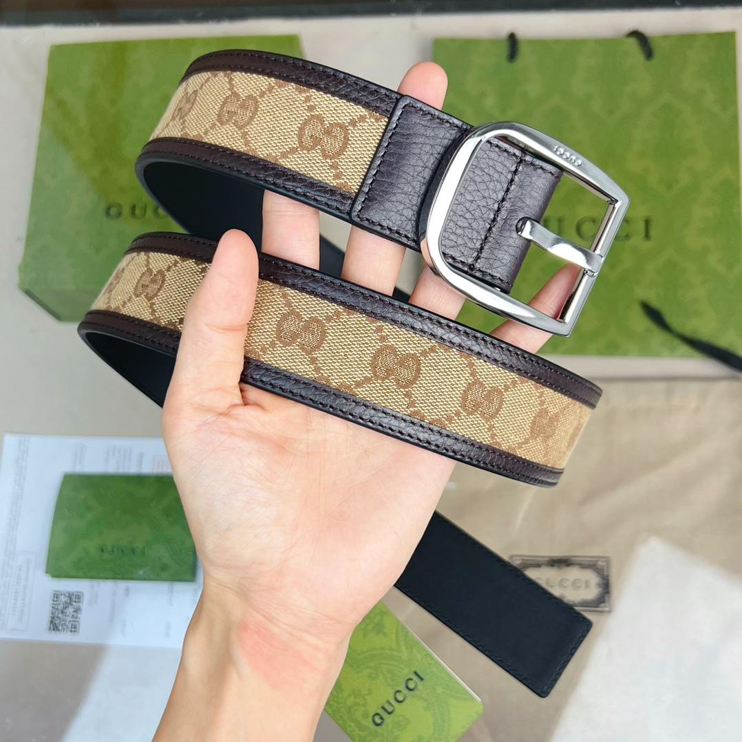 Gucci GG Belt With Square Buckle - EUR FASHION