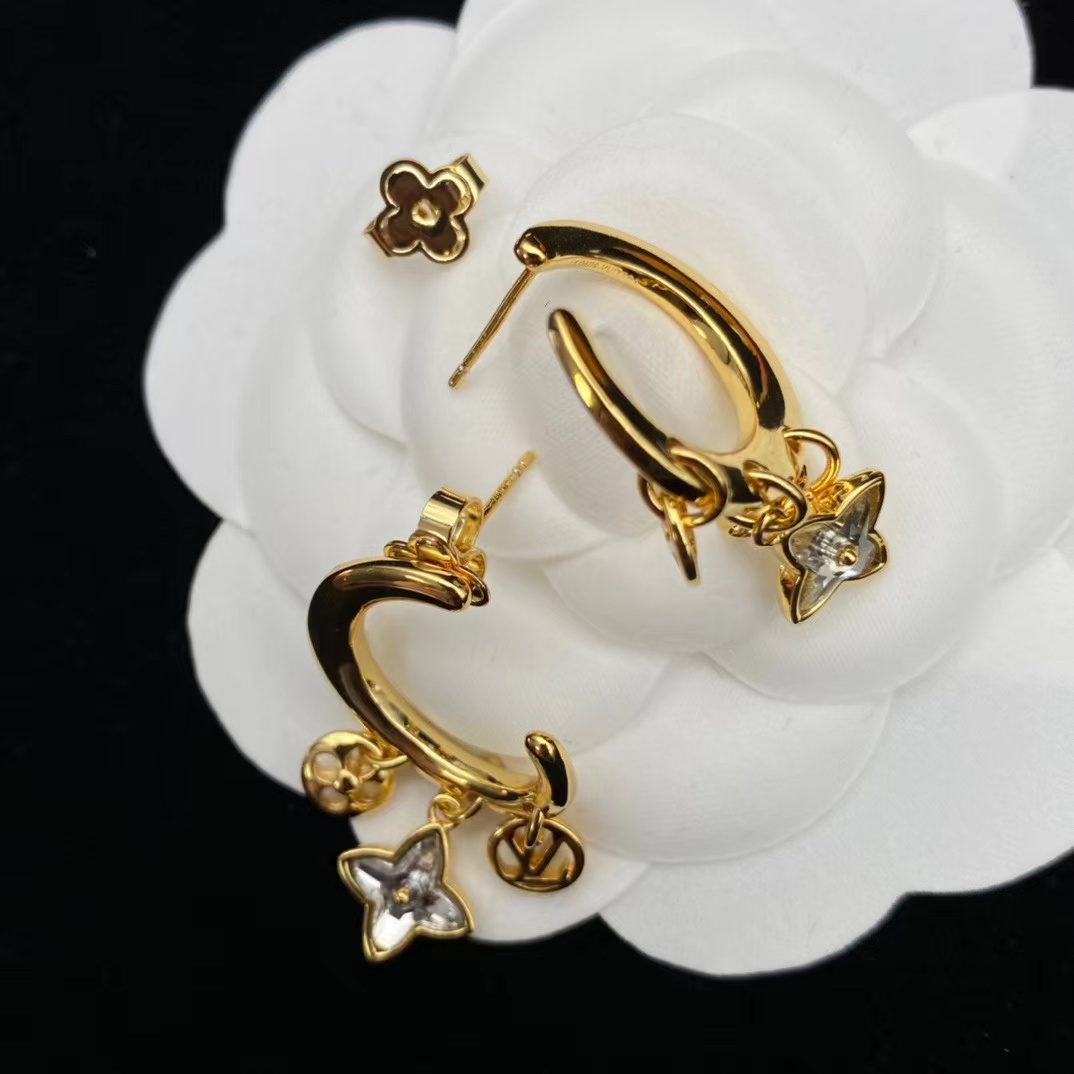 Louis Vuitton My Blooming Strass Earrings     M00604 - EUR FASHION