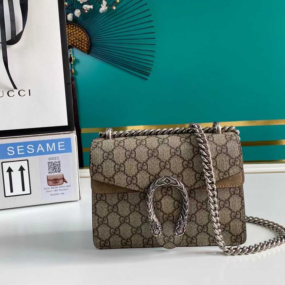 Gucci Dionysus GG Supreme Mini Bag(20-15.5-5cm) - EUR FASHION