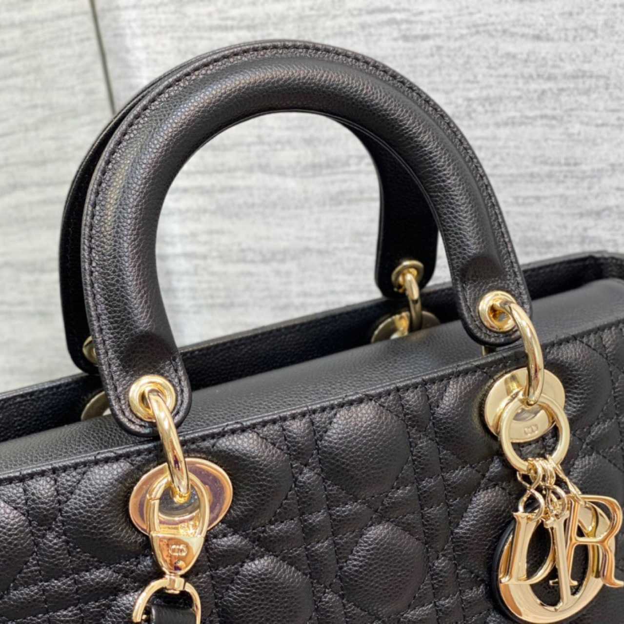 Dior Large Lady Dior Bag   (32-12-24cm)M0567 - EUR FASHION