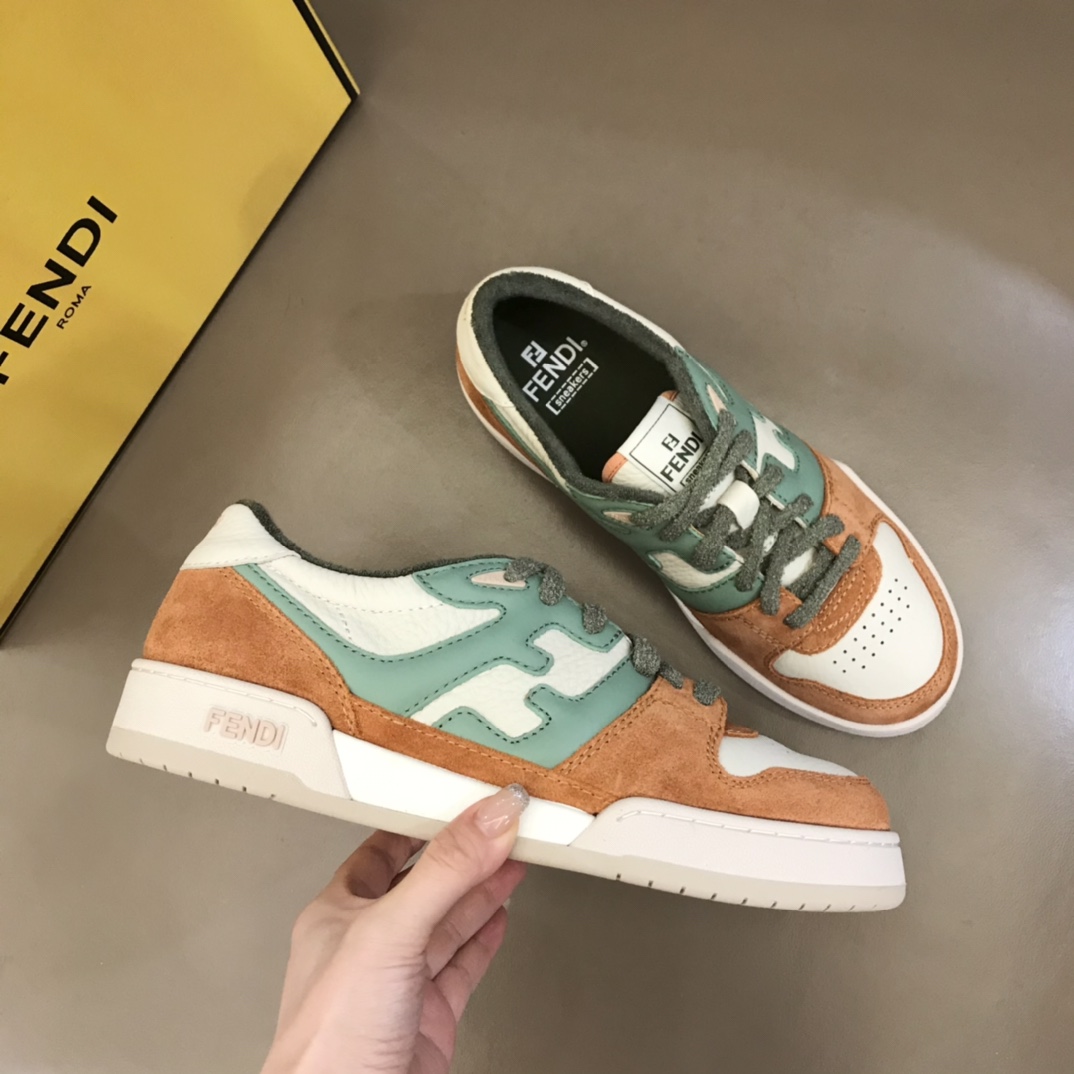 Fendi Amaranth Suede Low-Tops Sneakers  - EUR FASHION
