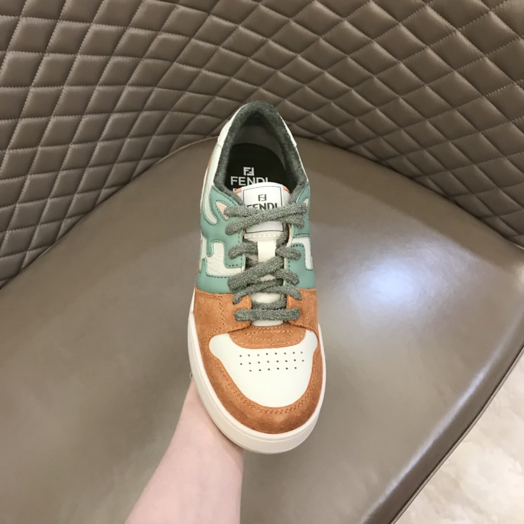 Fendi Amaranth Suede Low-Tops Sneakers  - EUR FASHION
