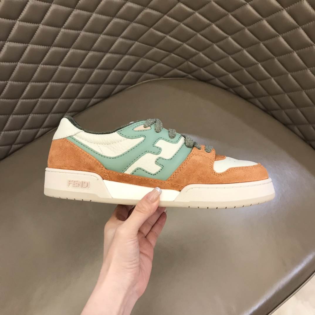 Fendi Amaranth Suede Low-Tops Sneakers  - EUR FASHION