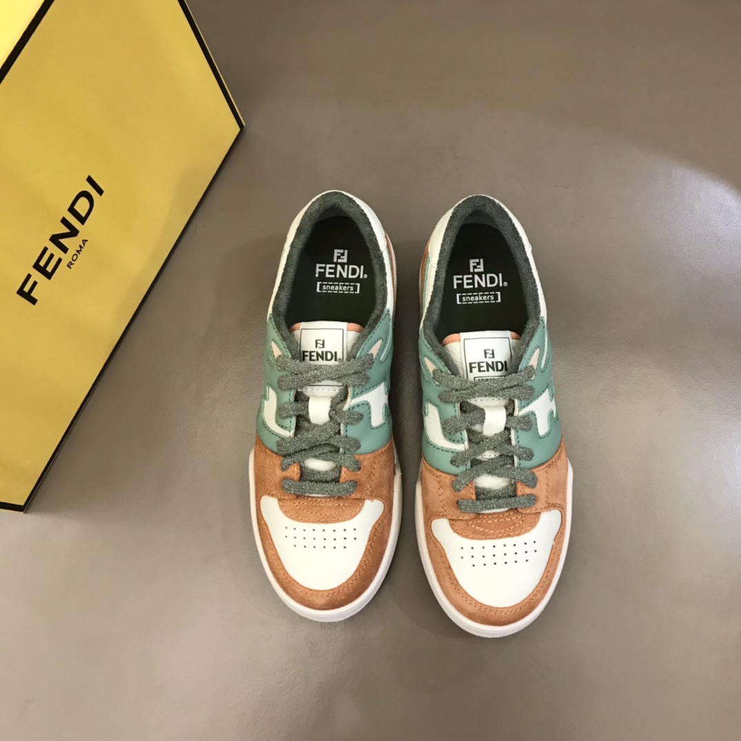 Fendi Amaranth Suede Low-Tops Sneakers  - EUR FASHION