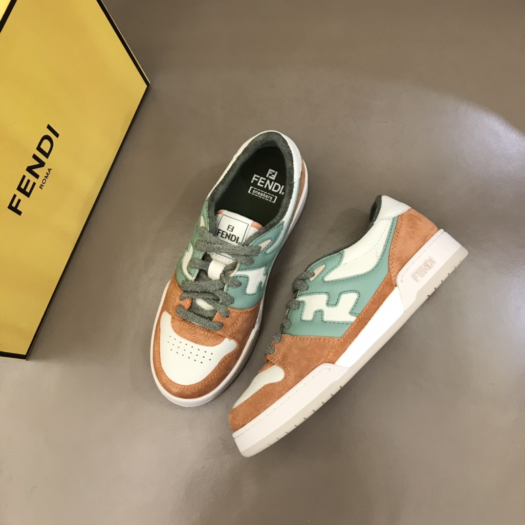 Fendi Amaranth Suede Low-Tops Sneakers  - EUR FASHION