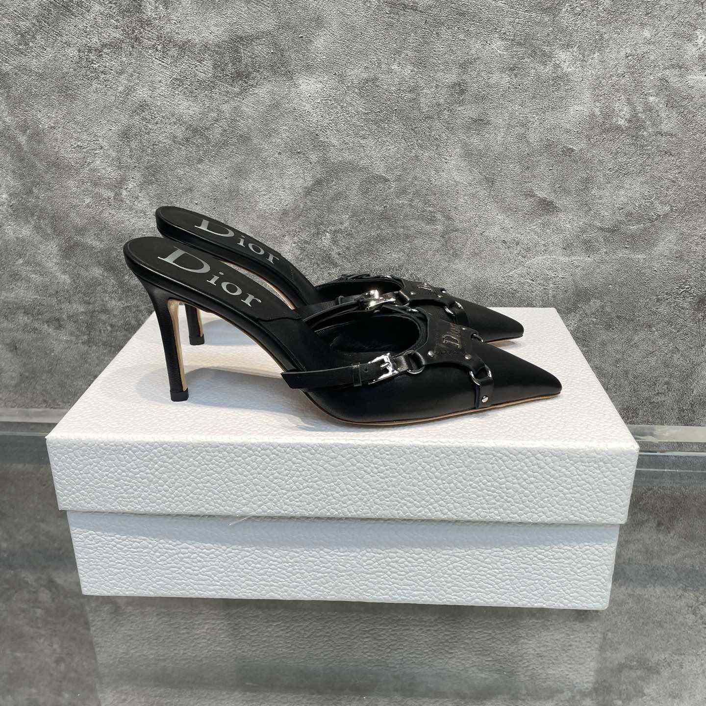 Dior Black Leather Pump - EUR FASHION