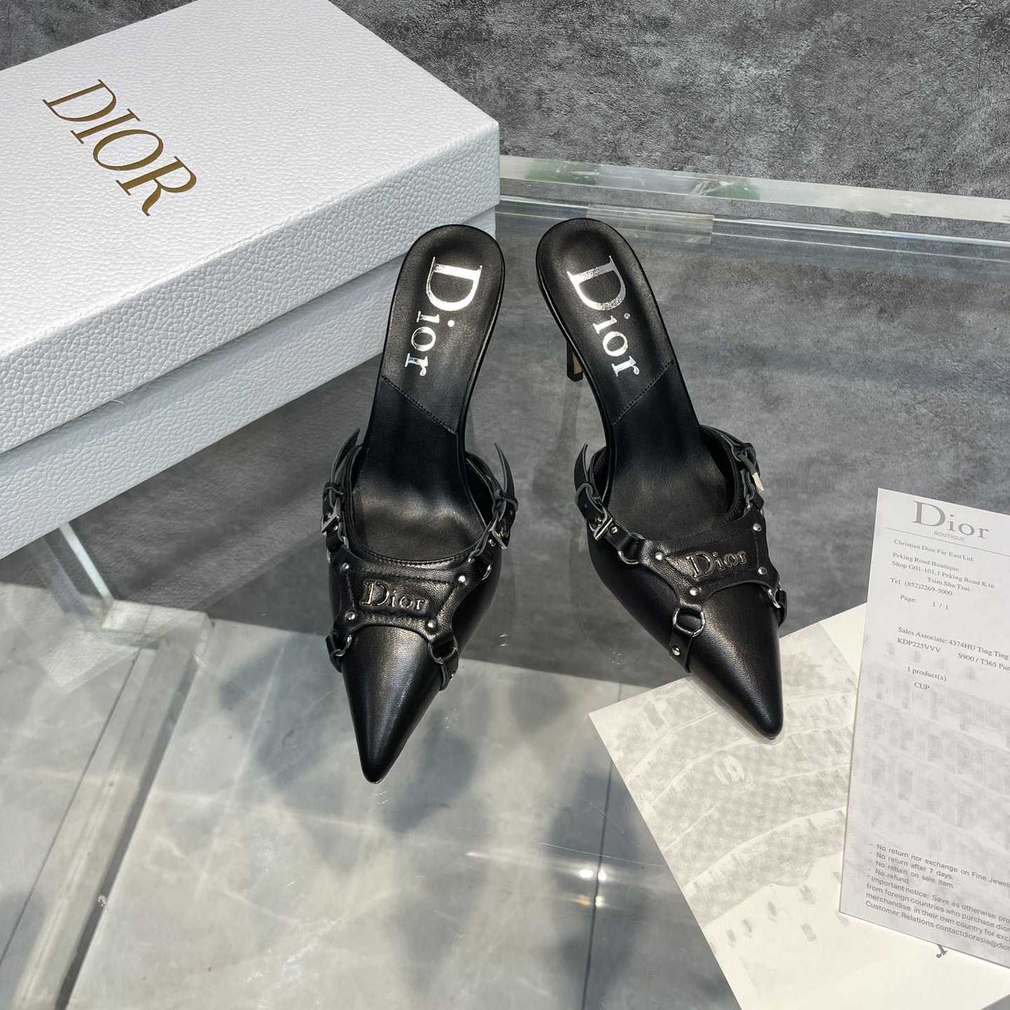 Dior Black Leather Pump - EUR FASHION