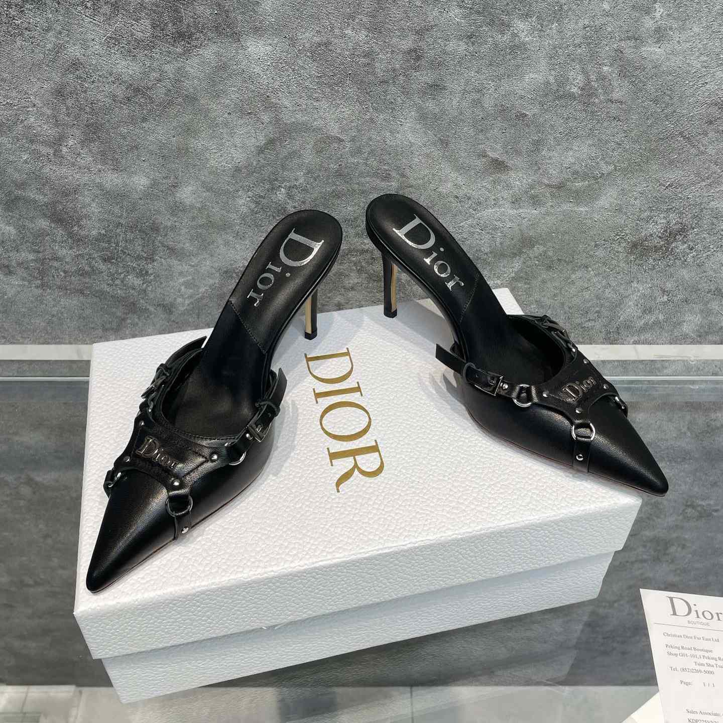Dior Black Leather Pump - EUR FASHION