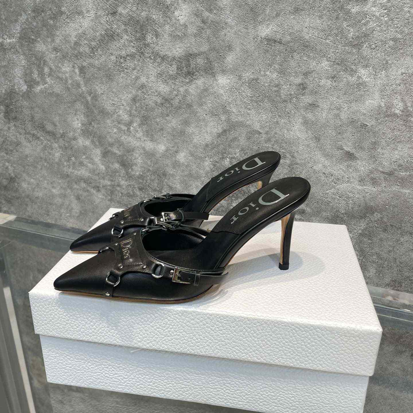 Dior Black Leather Pump - EUR FASHION