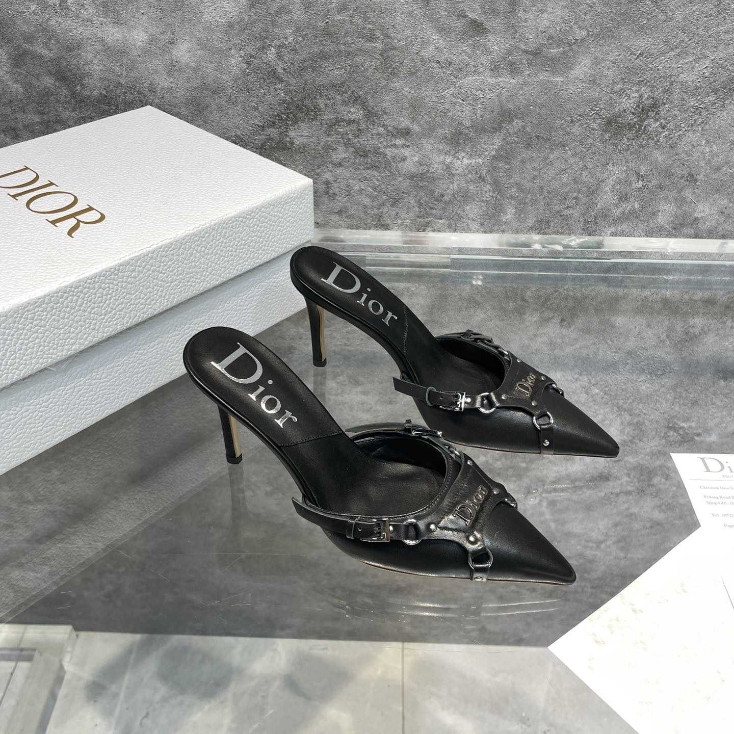 Dior Black Leather Pump - EUR FASHION