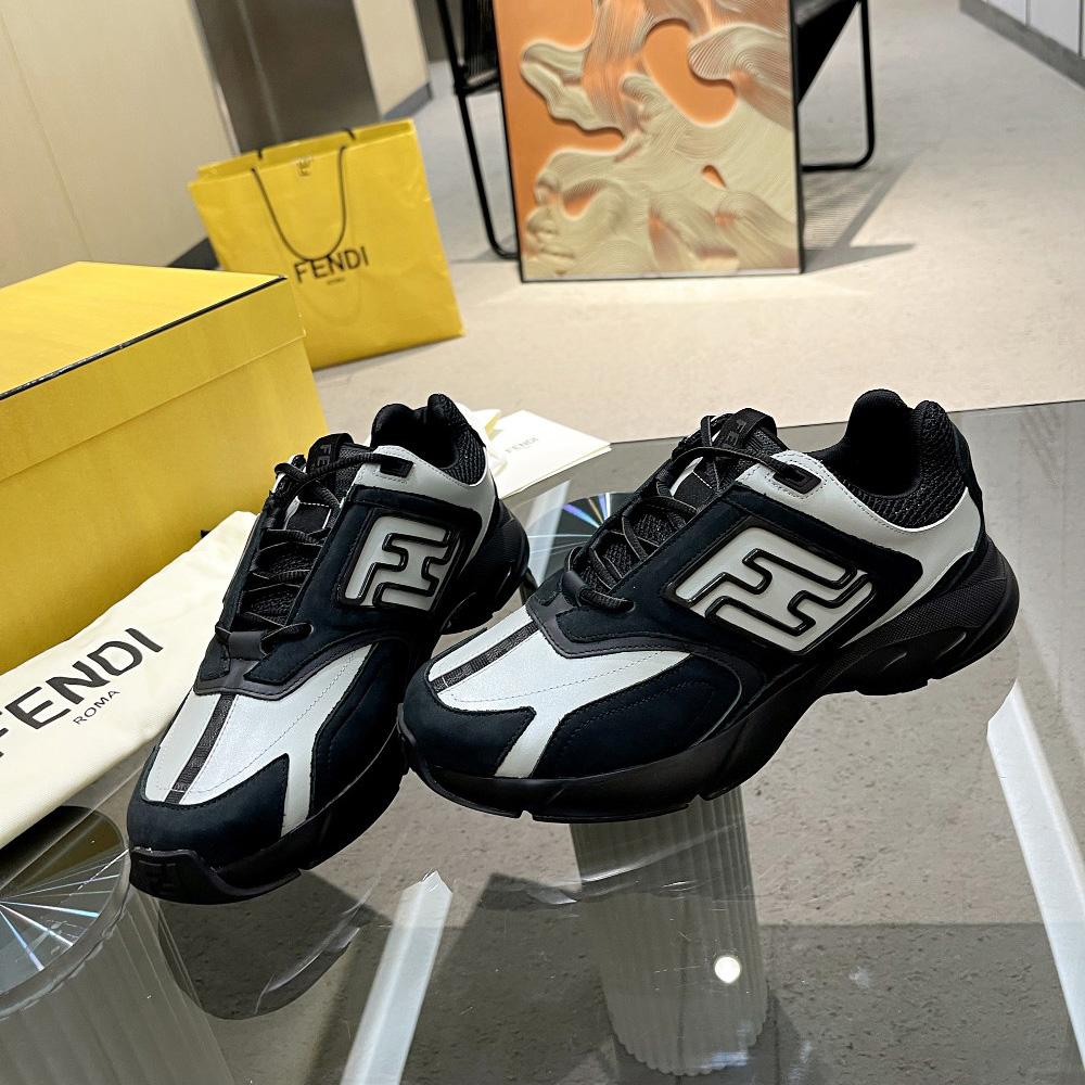 Fendi Faster Trainers Leather Low-Tops Sneakers - EUR FASHION