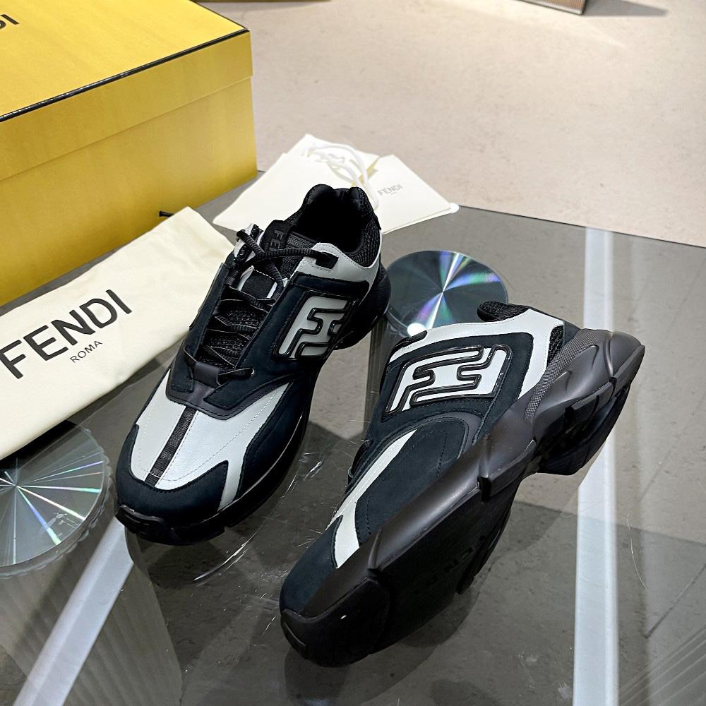 Fendi Faster Trainers Leather Low-Tops Sneakers - EUR FASHION