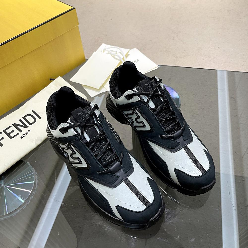 Fendi Faster Trainers Leather Low-Tops Sneakers - EUR FASHION