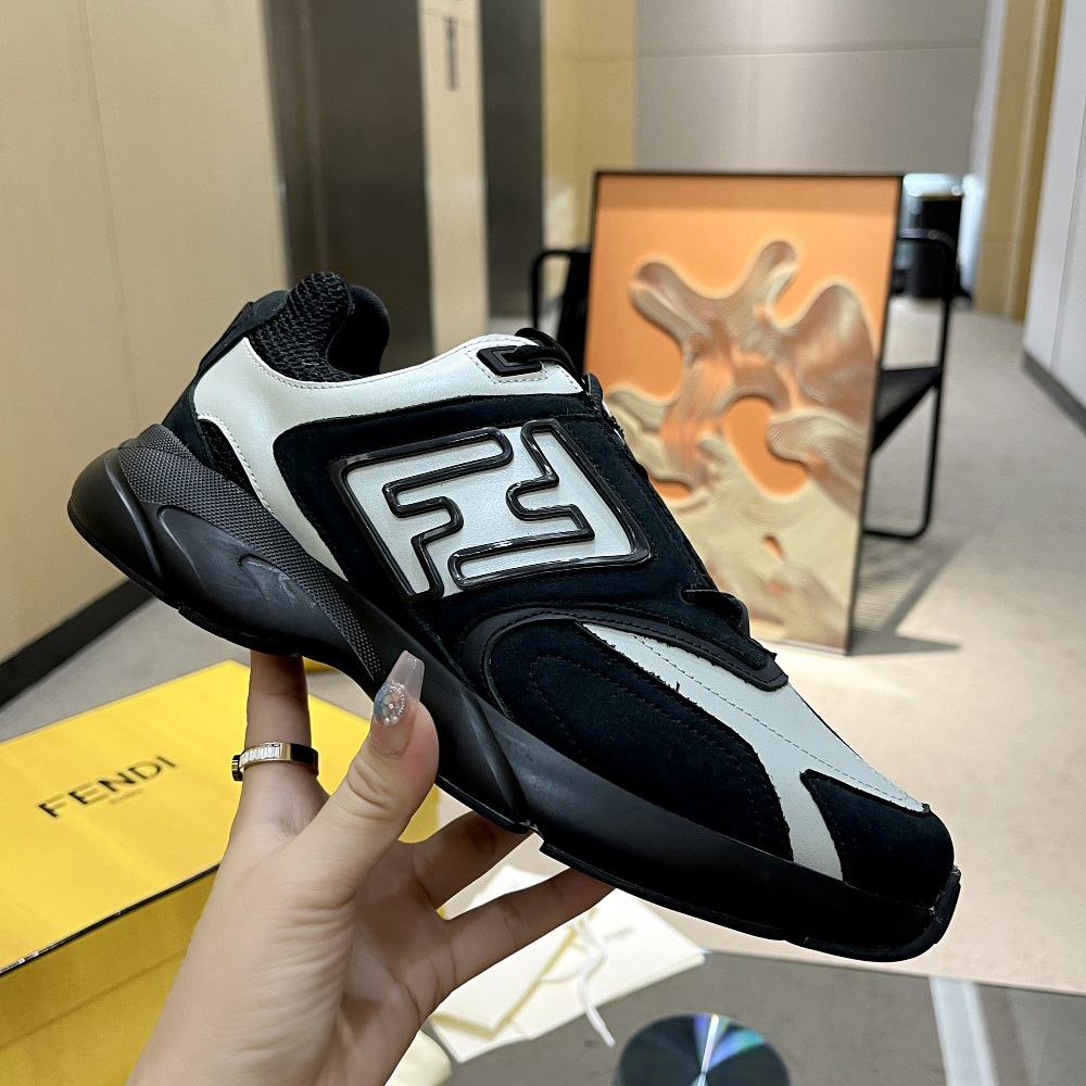 Fendi Faster Trainers Leather Low-Tops Sneakers - EUR FASHION